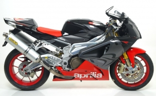 Arrow Race Tech Aluminium met RVS Endcap Set Aprilia RSV Tuono 1000 2004-2011